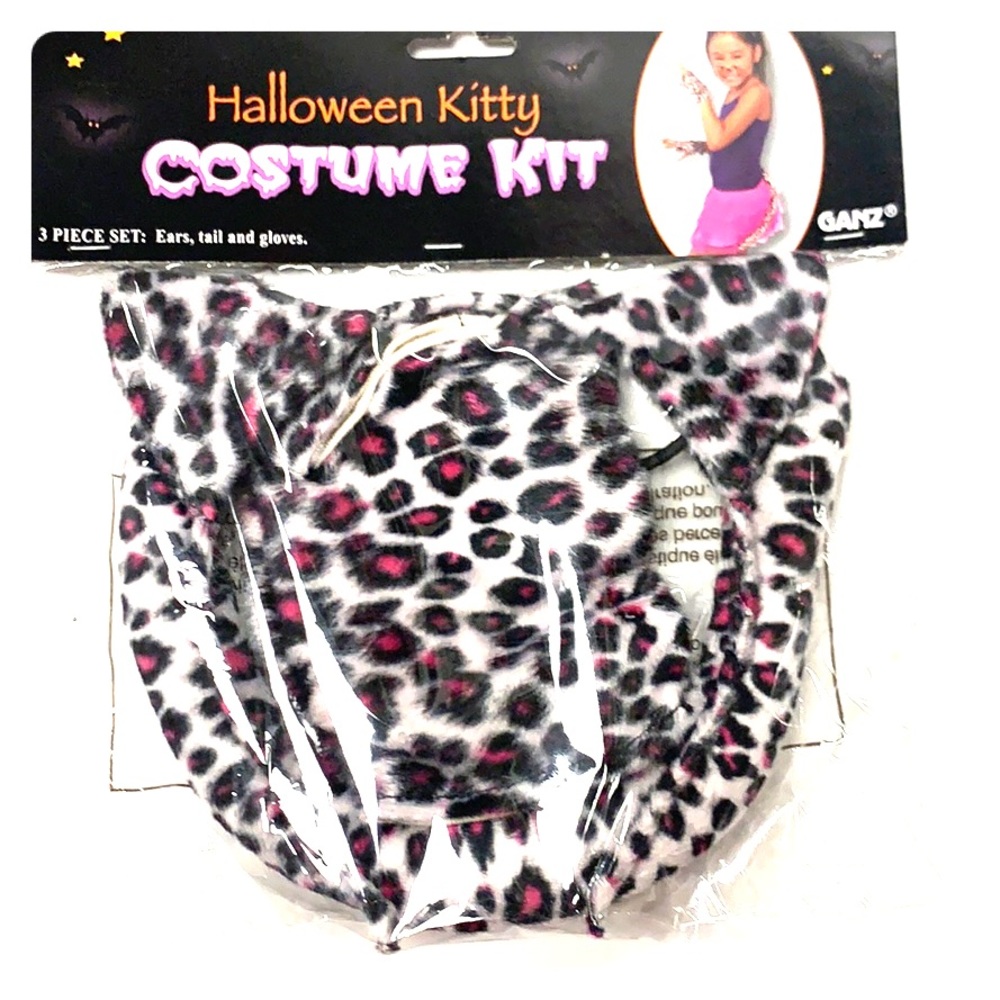 cat costume kids Halloween Kitty pink